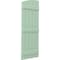 Ekena Millwork Americraft 5-Board (3 Batten) Wood Joined Board-n-Batten Shutters w/Ellipt Top, ARW401BE518X77SGH, PR ARW401BE518X77SGH - alternate 6
